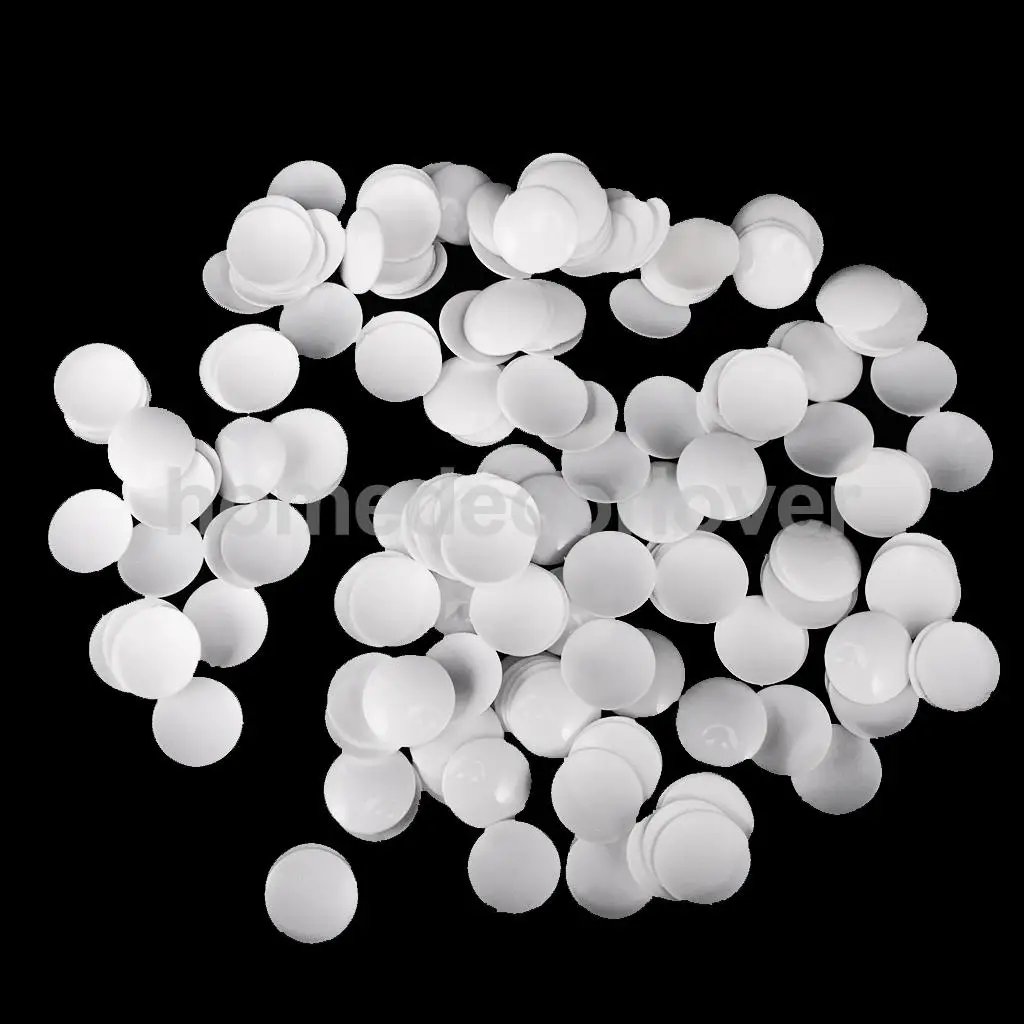100pcs Plastic Round Buttons Base for DIY Fabric Cloth Buttons Patchwork Crafts 15/24/35mm