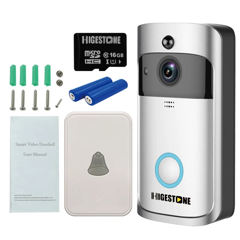Higestone Wifi Smart Video Doorbell Ip Camera Ring Door Bell Two