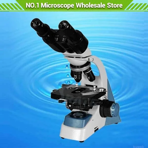 

40X-1000X 3D Stage Binocular Biological Microscope Halogen Lamp Professional Lab Doctor Student Clinic Microscope