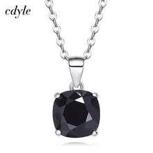 Cdyle украшенные кристаллами модные ювелирные изделия шикарные женские подвески и ожерелья Черные кристаллы горный хрусталь простой