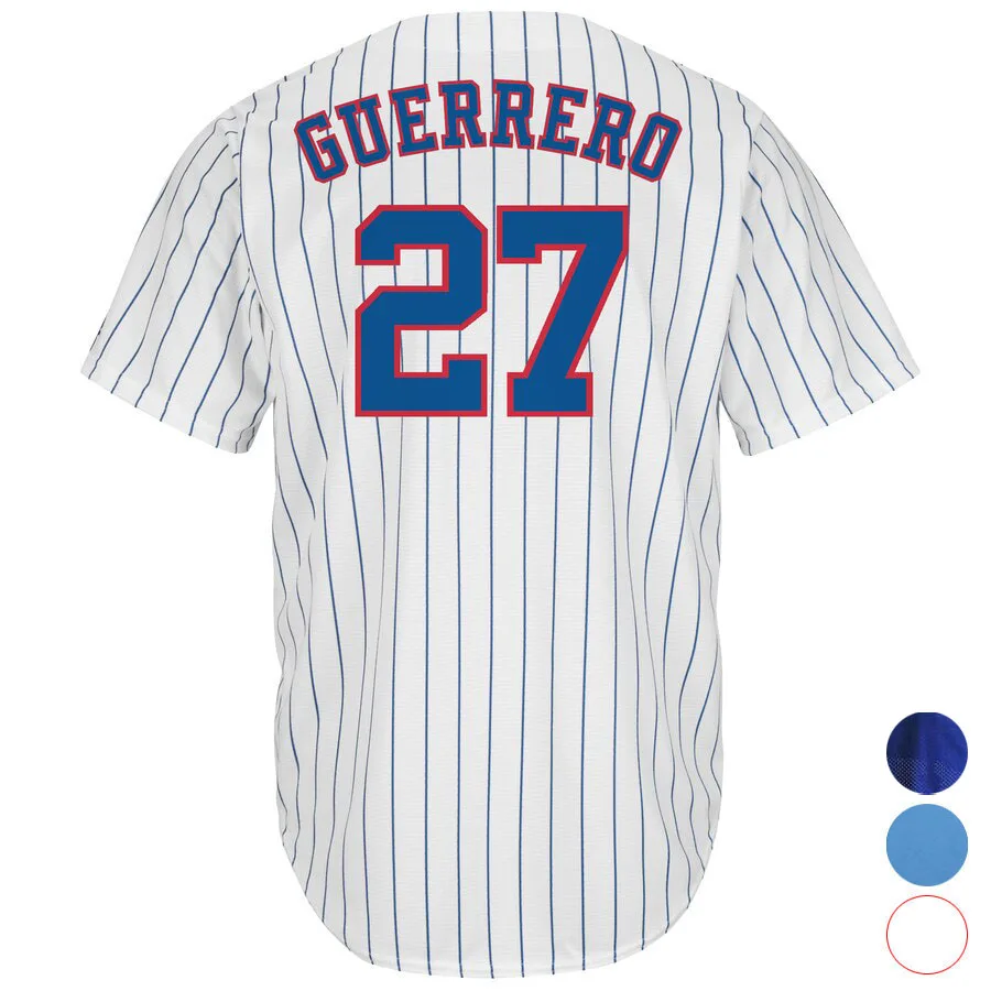 

Mens Montreal 27 Vladimir Guerrero Baseball jersey (Royal White ) Cool Player Stitched Jersey Free Shipping