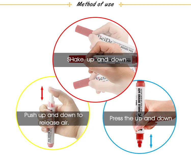 BeiDe сухие стираемые многоразовые маркеры для доски и наборы чернил для школы, офиса, фабрики ручек