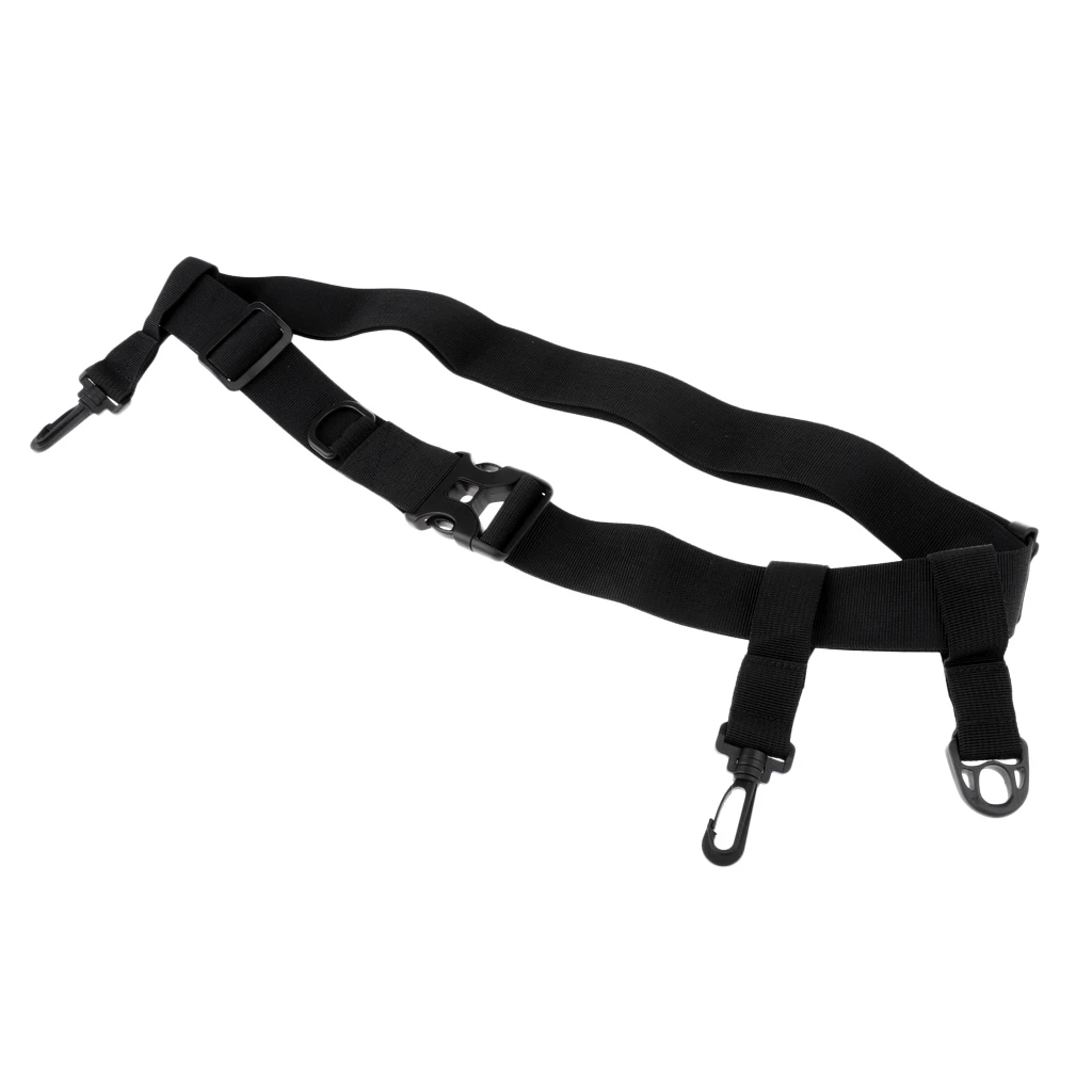 Universal Safety Adjustable Wader Wading Belt Strap with D Ring Hook Clips Fly Fishing Surfing Kayak Accessories