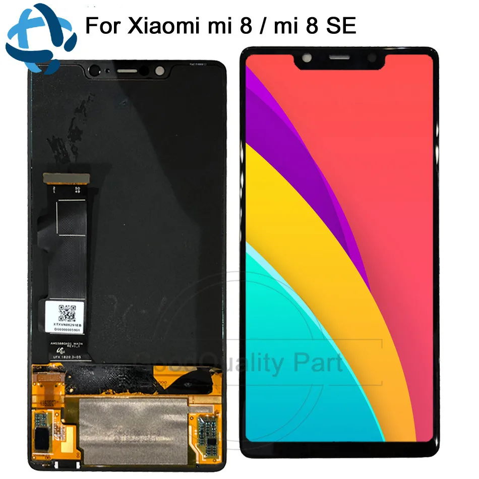 Amoled для Xiaomi Mi8 SE Mi 8 MI8SE ЖК дисплей сенсорный экран с рамкой дигитайзер сборка xiaomi