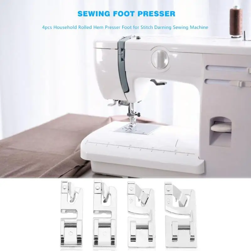 4 шт. 3 мм 4 мм 6 мм практичная швейная машина прижимная лапка для ног для квилтинга швейная машина аксессуары