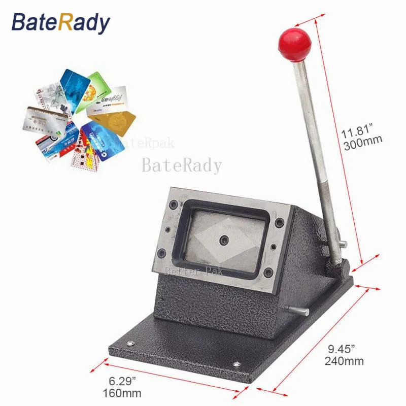 54x86mm baterady pvc card punching machinepaperidentity