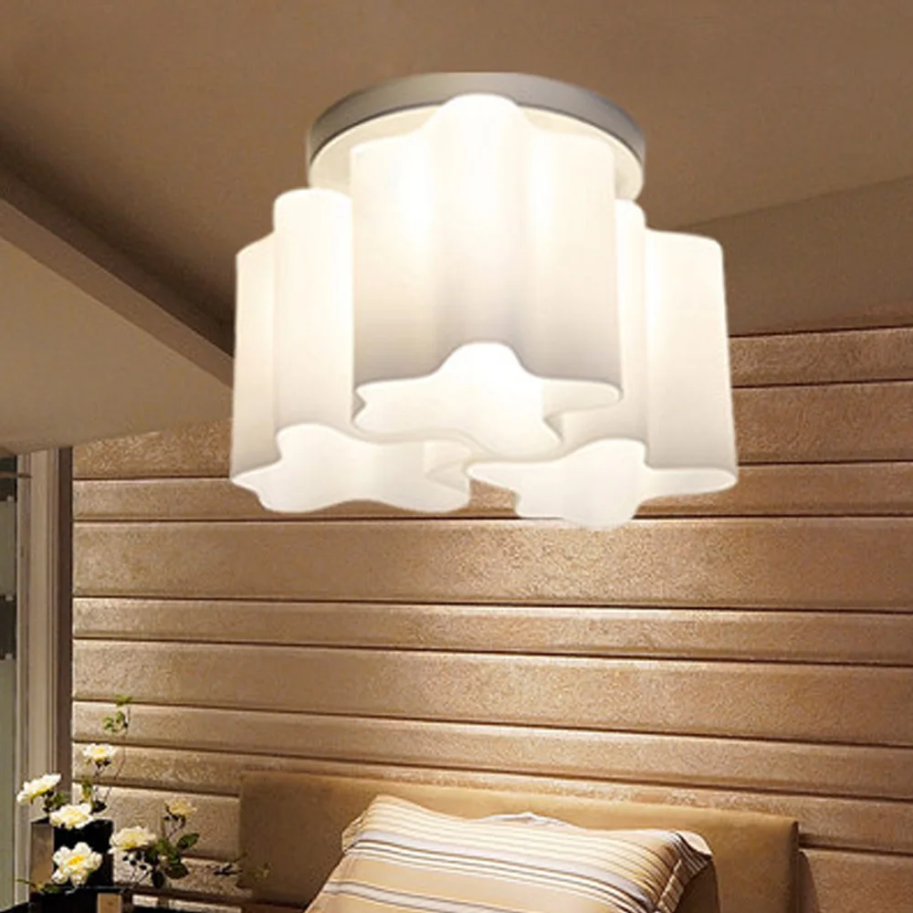 Led Ceiling Lights 220v E27 Art Cream Cloud Shaped Ceiling Lamp