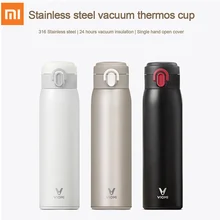 Xiaomi mi jia VIO mi термос-чашка 300 мл/460 мл Вакуумная чашка из нержавеющей стали 24 часа ТЕРМОС Портативный Теплоизоляционный чайник для воды