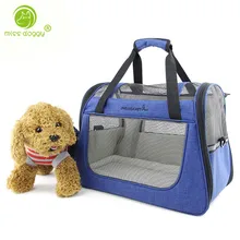 Переносная Удобная дорожная сумка для собак нейлоновая прочная сумка для собак и кошек аксессуары сетчатая дышащая складная сумка для собак 20E