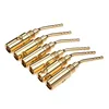 20 шт., 2 мм, штырьковые штекеры для бананов, позолоченный провод, соединитель кабеля для аудио, Hi-Fi, комплект музыкальных адаптеров для динами... ► Фото 2/6