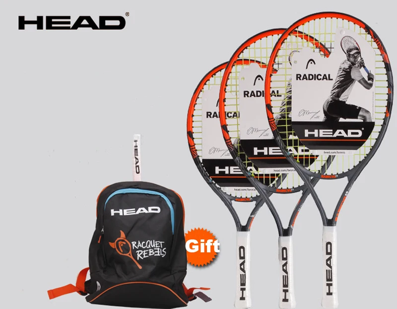 21/23/25 Inch HEAD Tennis Racket Radical Child Raquete Tenis Composite
