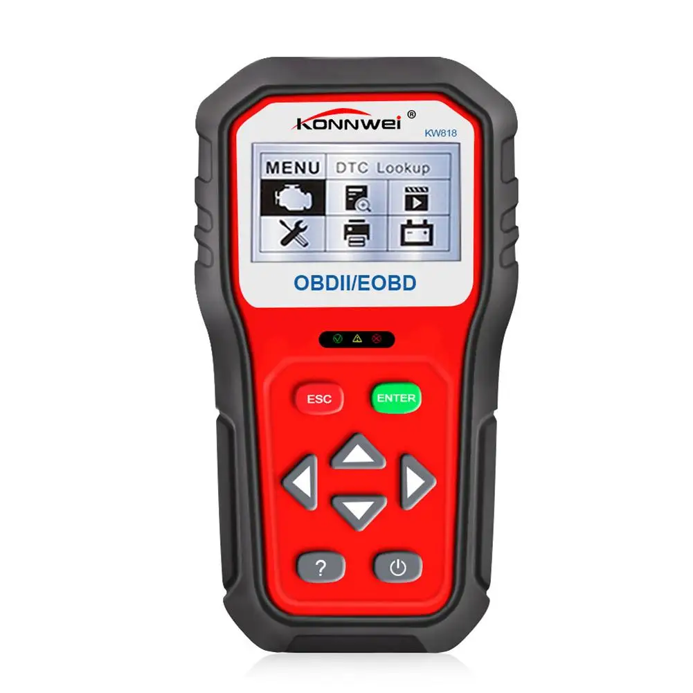

OBD Auto Engine Scanner Code Reader Detector KW818 Car Diagnostic Tool Auto for Check Engine Automotive Vehicle Breakdown System