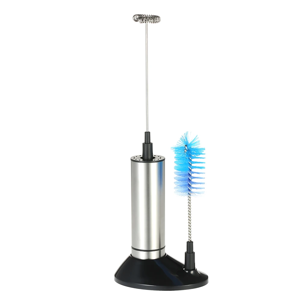 18 Stainless Steel Handheld Milk Frother Electric Foamer Mixer Coffee