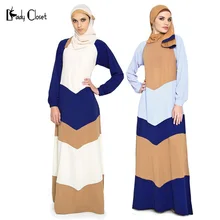 New Arrived Abaya Muslim long Dress Women font b Islamic b font hijab Clothing Turkish Splice