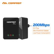 Одна пара! ЕС home plug 200 Мбит мини Plc Модем Ethernet линии Электропередачи сети gigabit extender адаптеры переменного тока мост Powerline комплект