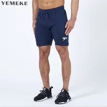 YEMEKE тренажерные залы новые летние мужские s шорты Sporgymt повседневная короткая брендовая одежда шорты мужские брюки для бега до колен шорты
