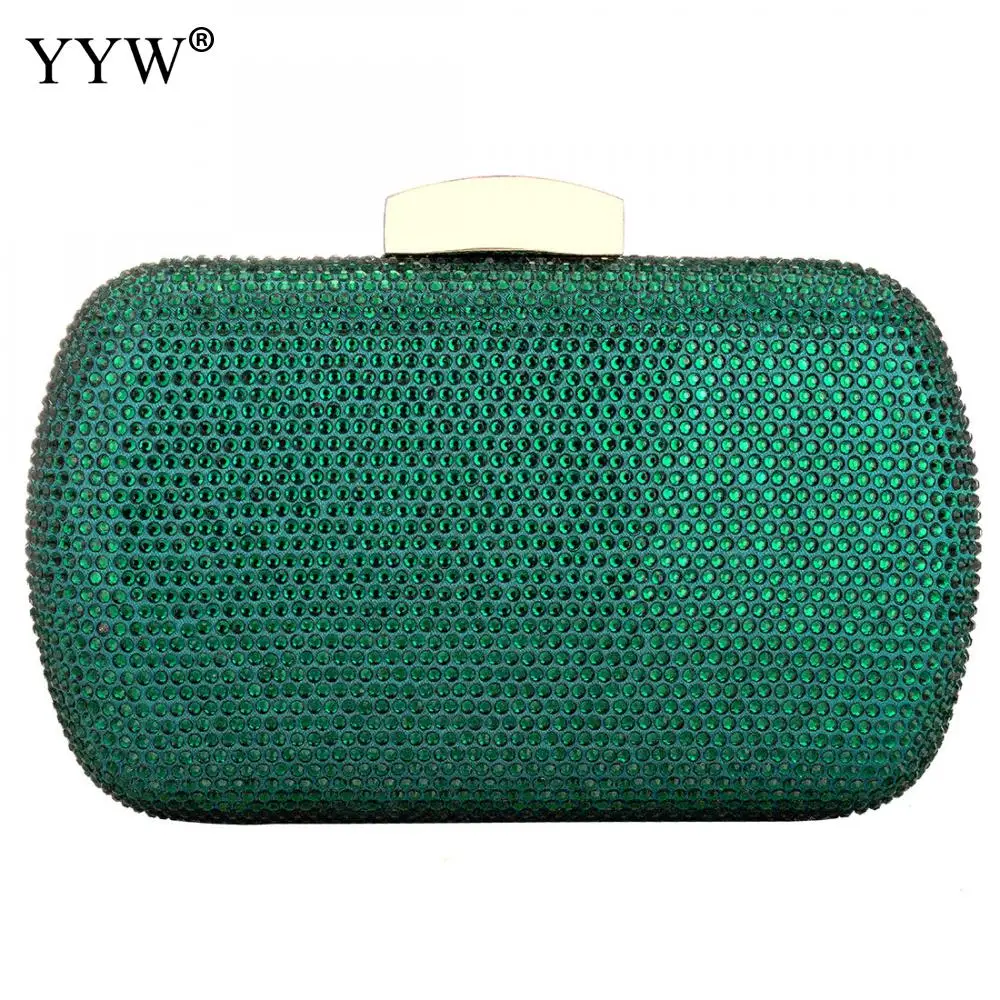 green Золотой женский клатч элегантные вечерние сумки клатчи кошелек Bolsa Feminina Винтаж Женский Банкетный через плечо Messager сумка новая - Цвет: green