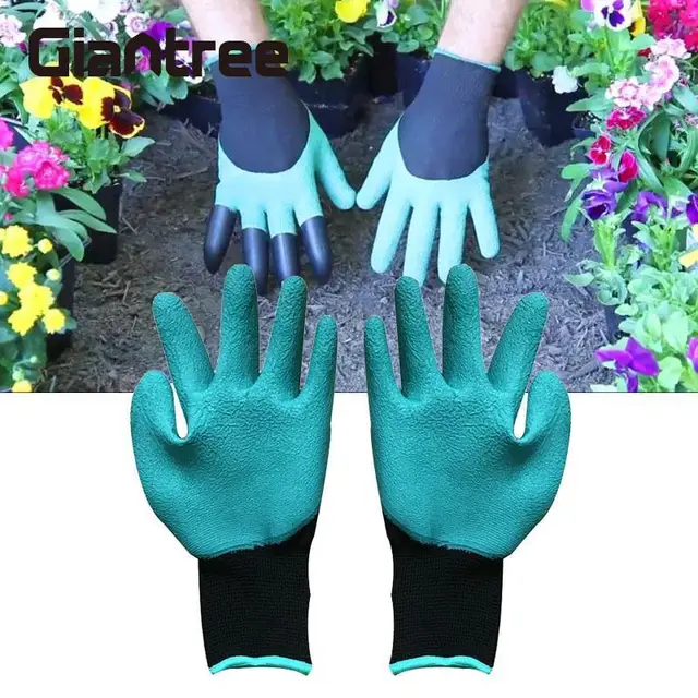 giantree Protective Garden Gloves Gardening Gloves 4 Plastic Claws