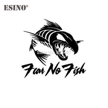 

Car Styling New Fashion Funny Fishing Fear No Fish Personalized Creative Reflective Stickers Car Whole Body Decal Vinyl