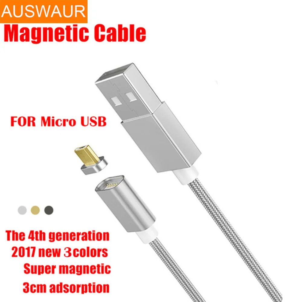 

Android Magnetic USB Fast Charger Cable for Samsung LG 1M 2.4A Fast Charging Magnetic Cable for Xiaomi