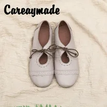 Careaymade-2018 spring new Women's casual shoes, round head comfortable lazy shoes, pure handmade genuine leather shoes Careaymade-2018 spring new Women's casual shoes, round head comfortable lazy shoes, pure handmade genuine leather shoes