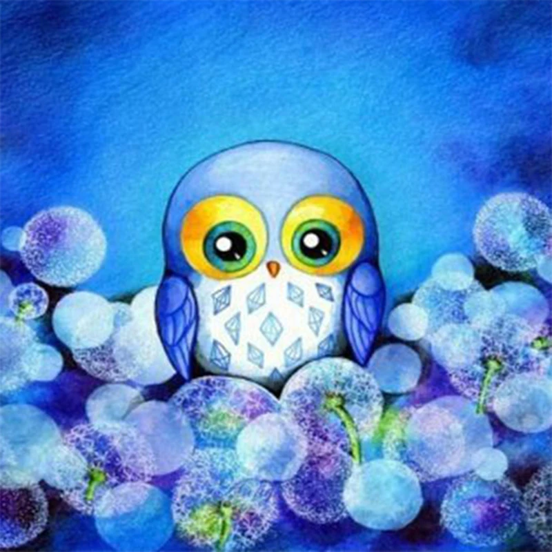 

5D Diy Diamond Painting Cross Stitch Owl Cartoon Full Square Diamond Embroidery Rinestones Painting Diamond Mosaic Home Decor