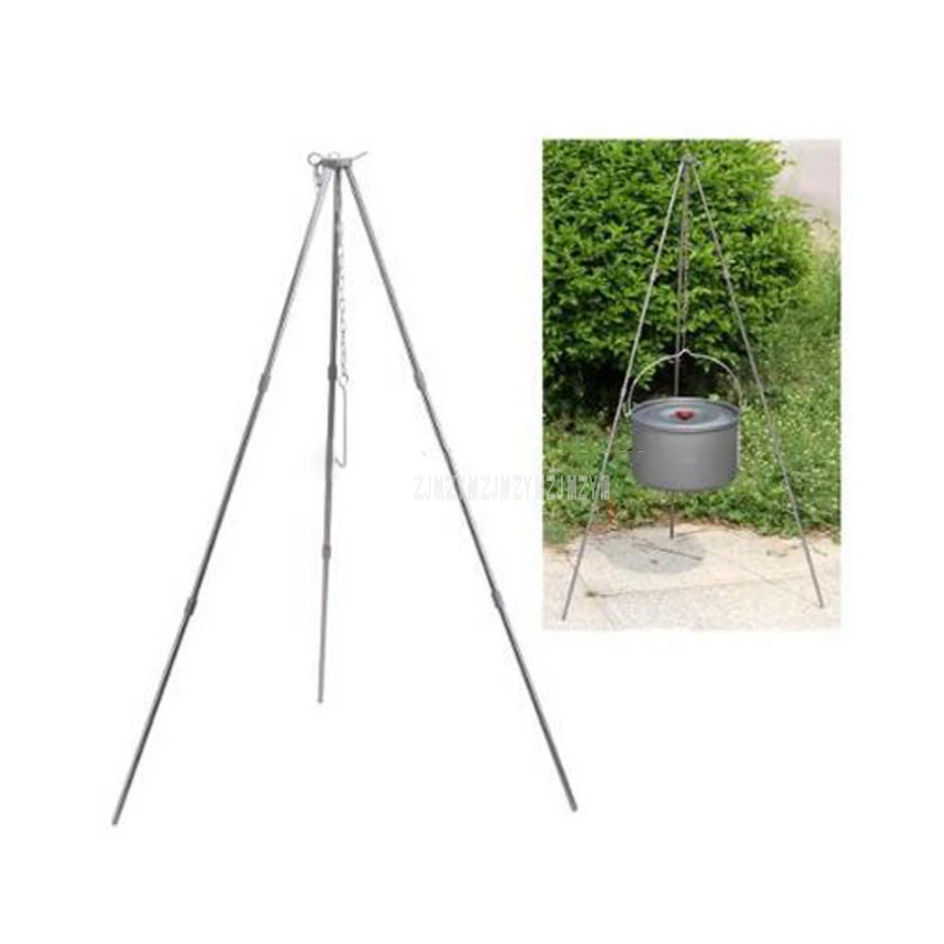 BBK001 Aluminum Alloy Outdoor Cooking Tripod Hanger Holder Stand for