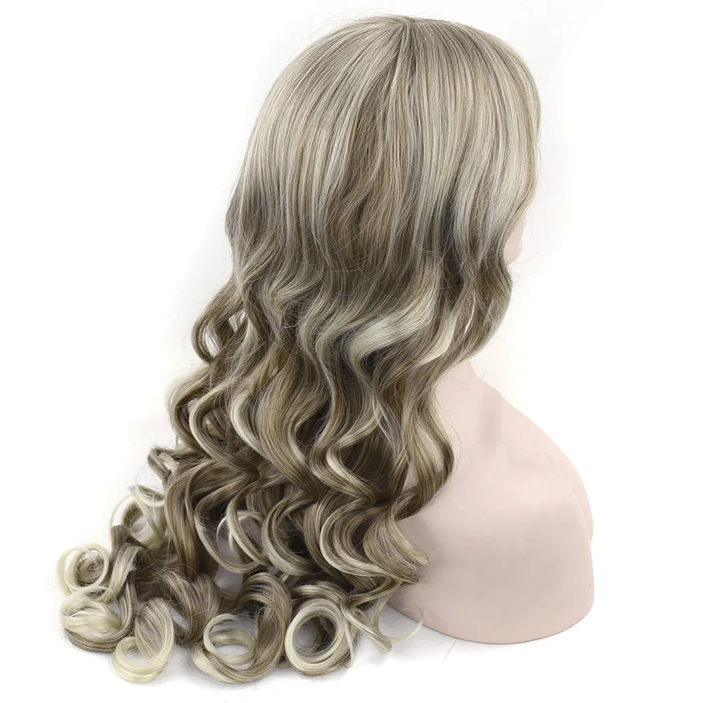 Soowee синтетические волосы длинные волнистые коричневый смешанный блонд цвет косплей парики вечерние волосы парик Головные уборы Аксессуары для волос для женщин