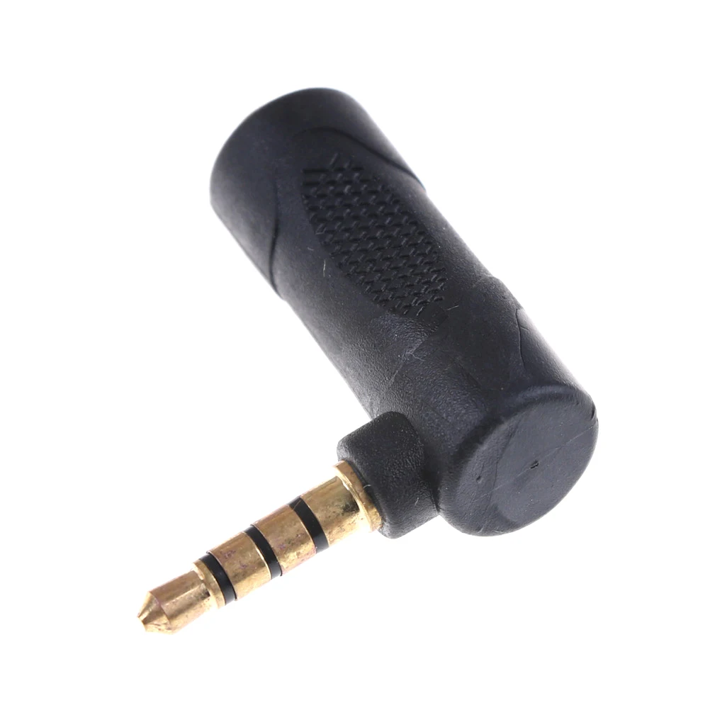 High Quality 1pcs 3.5mm Jack Right Angle Male To Female Audio Stereo