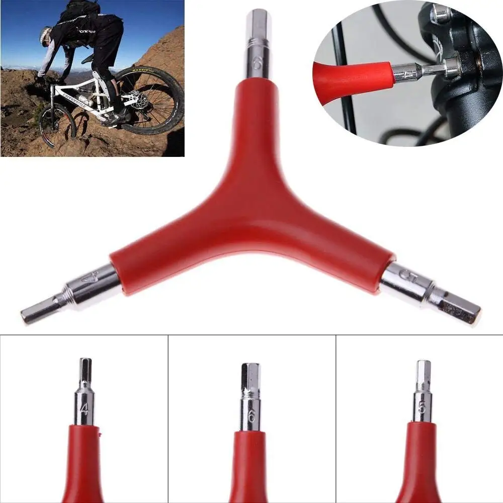 3 Way Hex Wrench Spanner Bicycle Repair Tools Trigeminal Allen