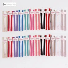 1.5cm couleur bonbon double épaule réglable bandoulière ceinture pectorale couleur néon élastique soutien-gorge sangle multicolore sous-vêtements(China)