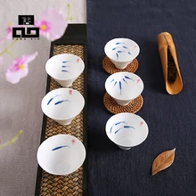 TANGPIN кунг-фу чайные сервизы Чай чашки наборы ручная роспись китайский кунг-фу чашки