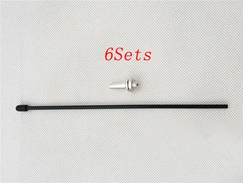 

6Sets RC Boat Antenna Tube+Antenna Cap Assembly Mount/Bracket/Sleeve DIY Toy Spare Parts for Car/Boat Model Accessories