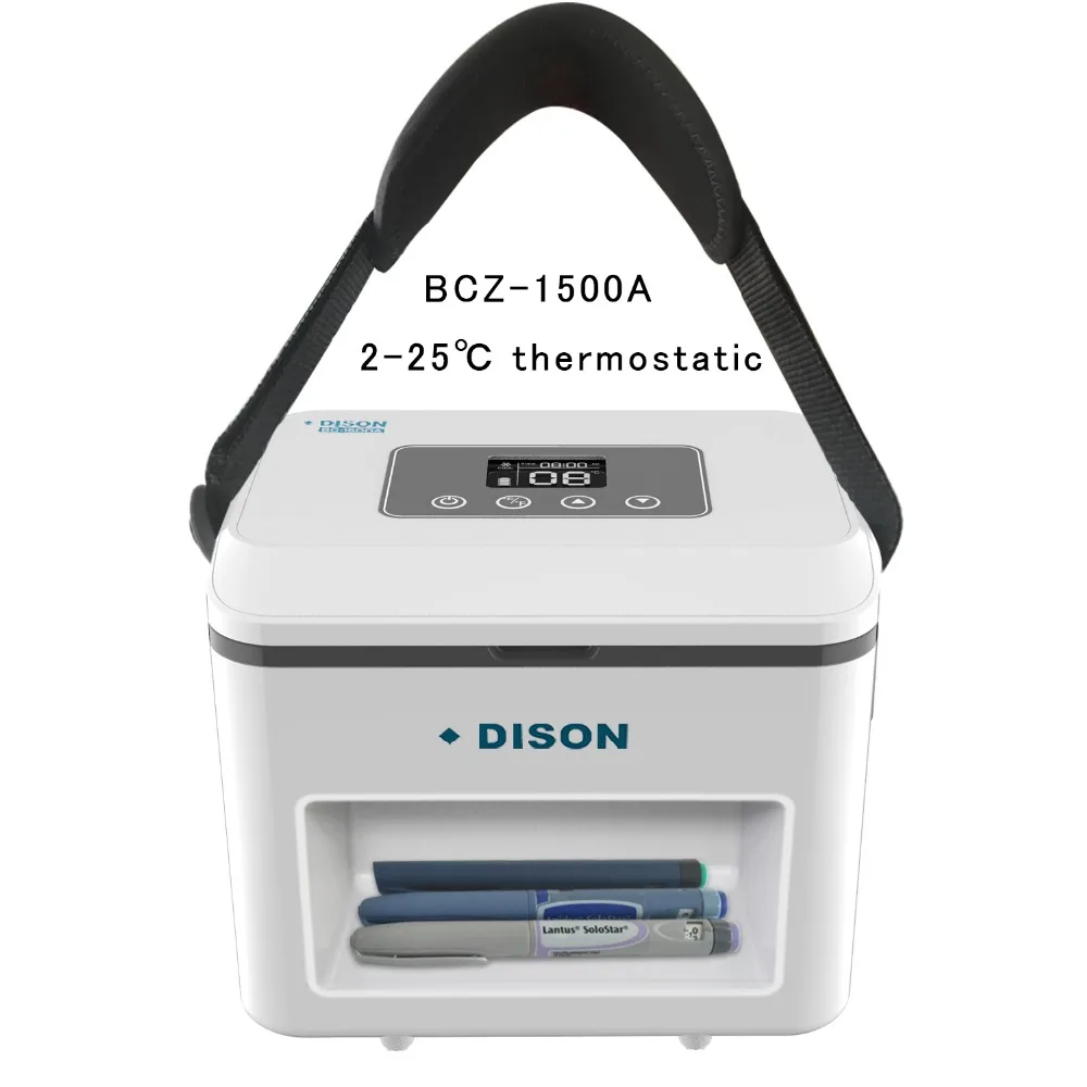 

Dison Refrigerator Mini Fridge Portable Rechargeable Lithium Battery Diabetic Travel Bag Small Travel Fridge Insulin Fridge