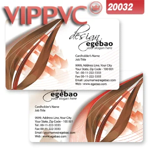 

a20032 print business cards design template- white plastic card 86X54X0.38mm two-faced printing