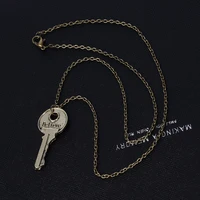 Collier à breloques Vintage pour hommes et femmes, pendentif à la mode, Double lettre, Design inspirant, cadeau 6