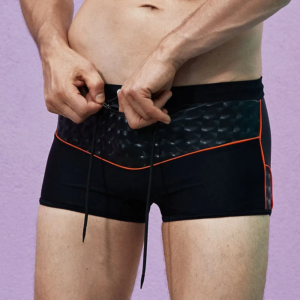 Плавание ming брюки для Для мужчин геометрический сексуальное нижнее белье Для мужчин s дышащей нейлоновой Плавание Мужские Шорты для
