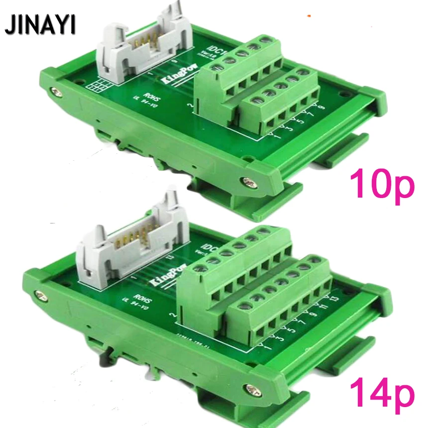 IDC64P IDC50P IDC34P IDC30P IDC26P IDC20P IDC10P мужской клеммный блок Breakout PLC релейные терминалы разъем адаптера