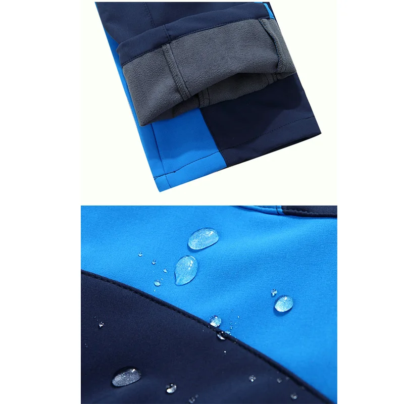 TRVLWEGO de invierno de los hombres de Camping al aire libre pantalones de Trekking senderismo escalada suave de lana deportes caza pantalones empalme color TRVLWEGO de invierno de los hombres de Camping al aire libre pantalones de Trekking senderismo escalada suave de lana deportes caza pantalones empalme color