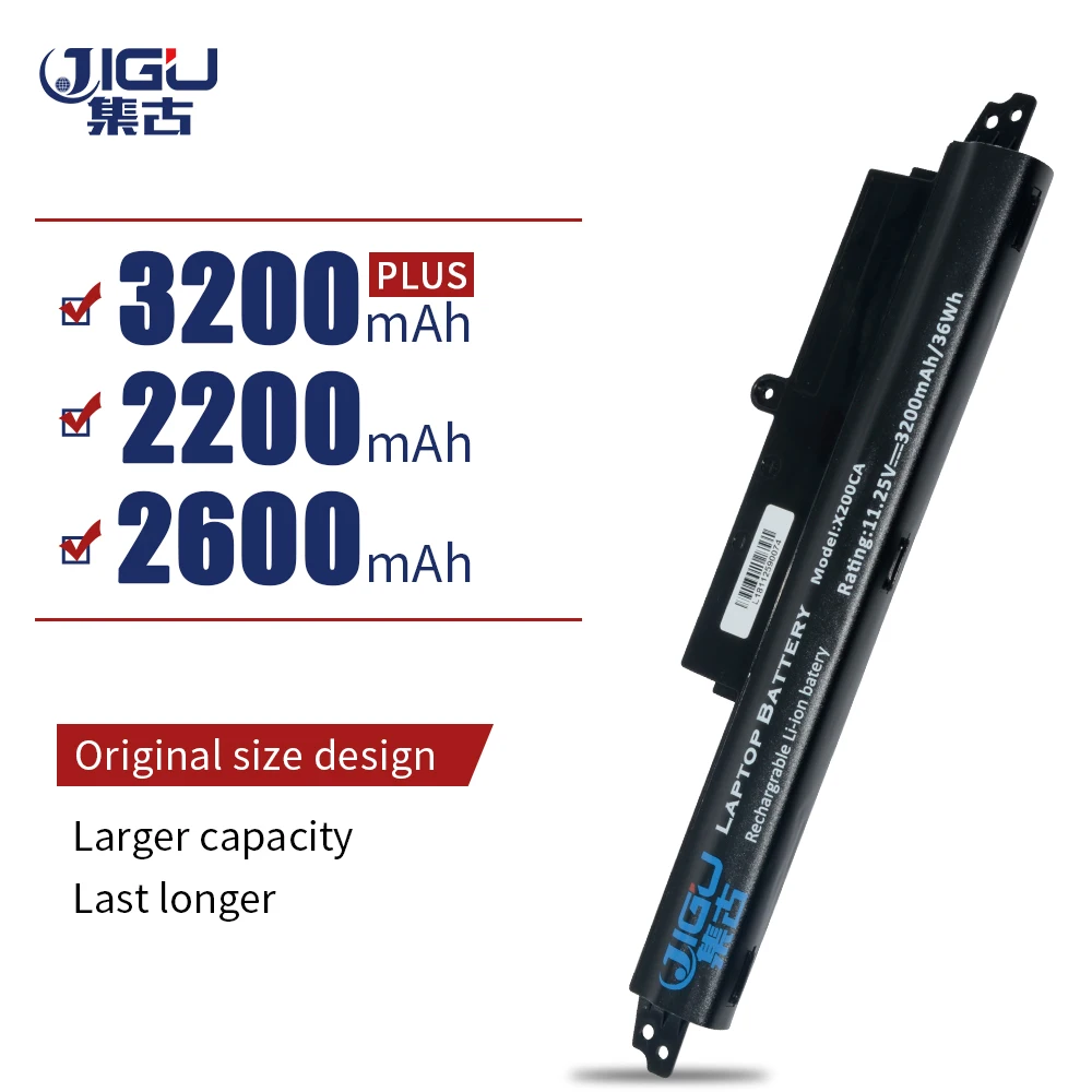 JIGU Laptop Battery A31N1302 For Asus FOR VivoBook F200CA F200M FX200CA F200MA - KX551B F200MA-KX130D X200CA-9B X200MA-CT3Cells JIGU Laptop Battery A31N1302 For Asus FOR VivoBook F200CA F200M FX200CA F200MA - KX551B F200MA-KX130D X200CA-9B X200MA-CT3Cells