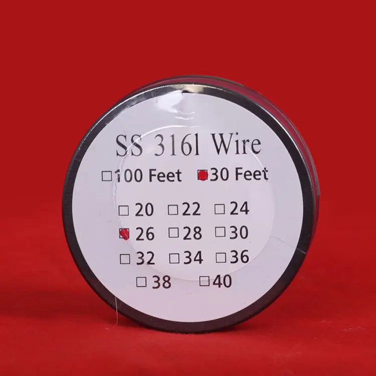 

SS 316L Resistance Wire Roll Heating Wire Roll E - cigarette Coils for Atomizers DIY Vape ( 100 Feet ) 30 Meters