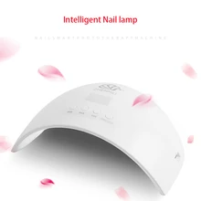 Хранения ногтей лампа 24 W УФ светодиодный Сушилка для ногтей Nail лампы для всех гели для ногтей маникюр лампы инфракрасного зондирования 30 S/60 S/90 S