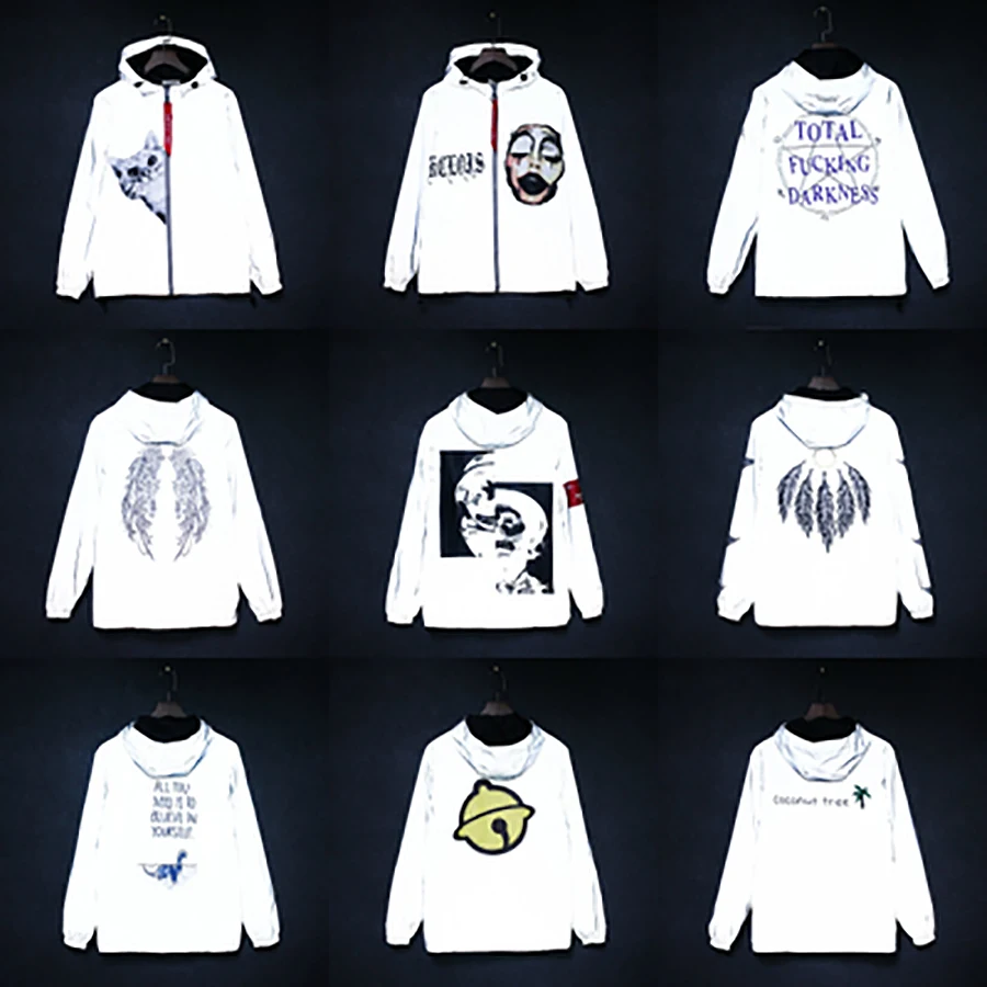 3m Reflective Jacket Men Windbreaker Hip Hop Streetwear Mens Jackets Modis College Unisex Male Jackt Street Style Rave Clothes 3m Reflective Jacket Men Windbreaker Hip Hop Streetwear Mens Jackets Modis College Unisex Male Jackt Street Style Rave Clothes