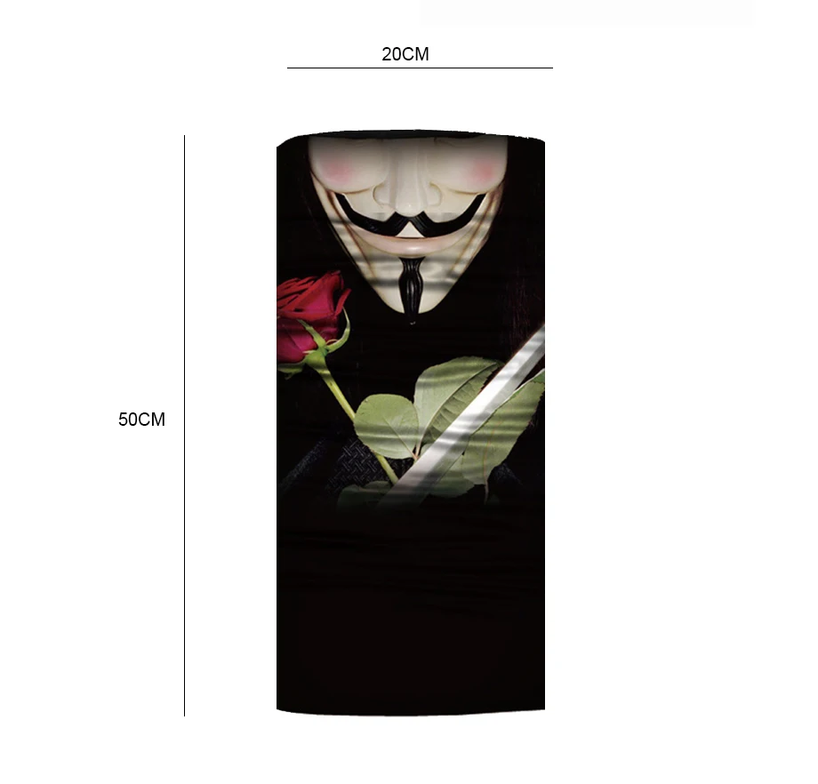 ADK Female Cartoon Mask High Quality Fashion Outdoor Masks Multi Use Funny Magic Scarf Neck Warmer Pirate Cap (7)