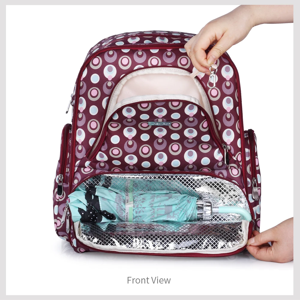 Инсулярная модная сумка для беременных, материнская сумка для подгузников, брендовая Большая вместительная детская сумка, рюкзак для