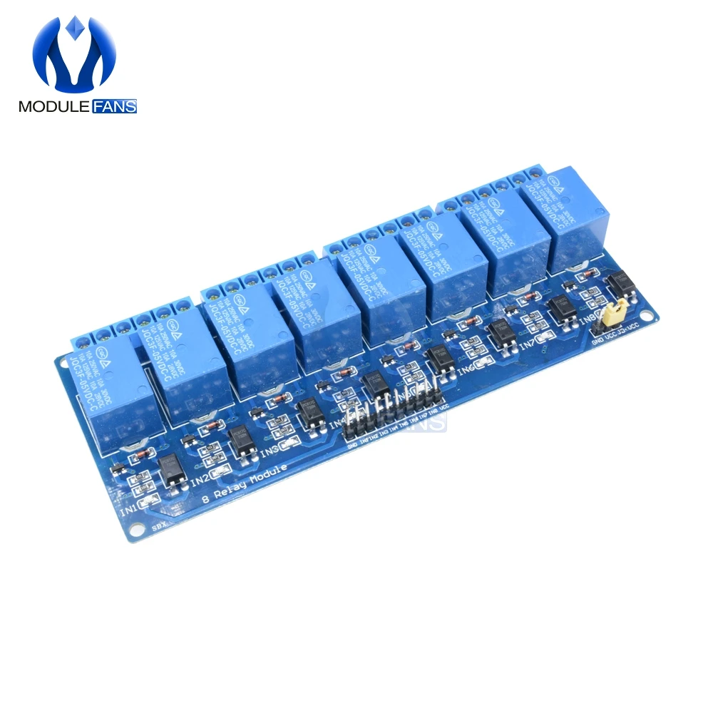 Модуль реле 8 каналов для Arduino 5 В макс. 10 А 250 30 в перем. Тока|relay module|dc dcboard module |