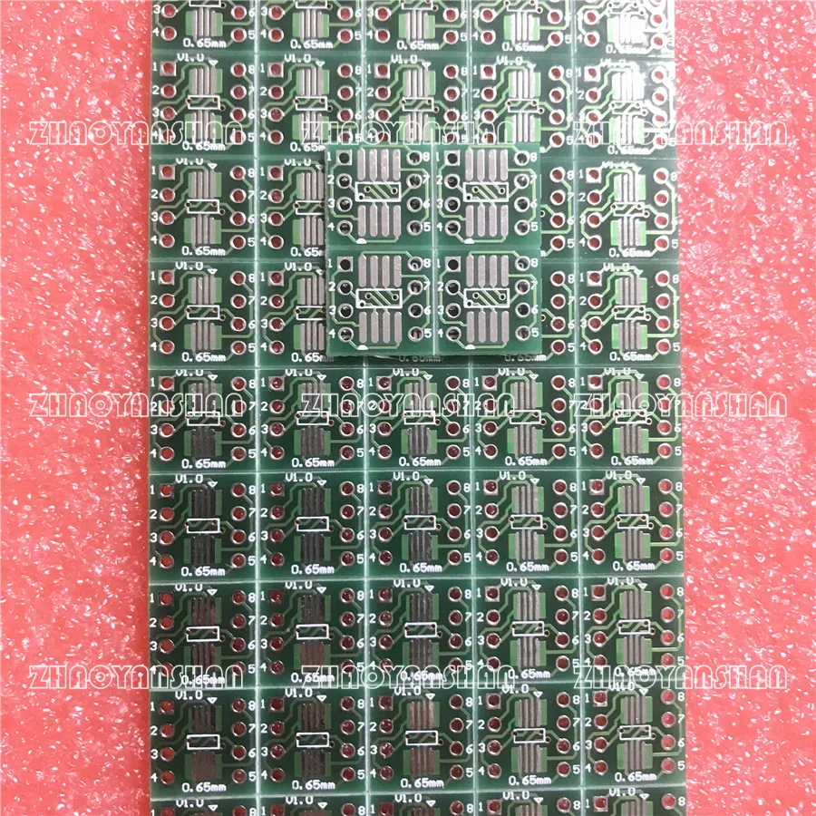 

PCB prototype pcb board breadboard SOP8 SSOP8 TSSOP8 To DIP-8.50pcs SMD turn DIP.Adapter plate.0.65/1.257mm free shipping