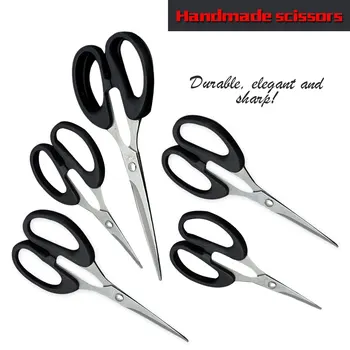 

Stainless Steel Household Scissors Office Paper-cut Scissors Sharp Shears Students DIY Scissor Tool Kitchen Scissors