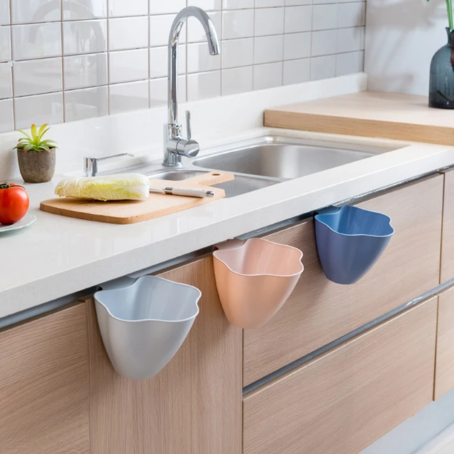 Cabinet Door Hanging Trash Cans Kitchen Countertops Storage Box Cabinet Door Hanging Trash Cans Kitchen Countertops Storage Box Household Desktop Plastic