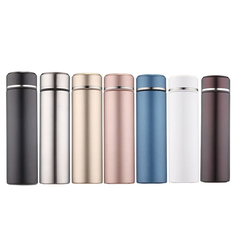 

500ml 316 Stainless Steel Thermos Bottle Pure Color Insulated Cup Water Bottle Vacuum Flask Coffee Travel Mug Thermal Tumbler